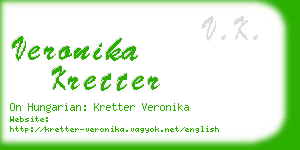 veronika kretter business card